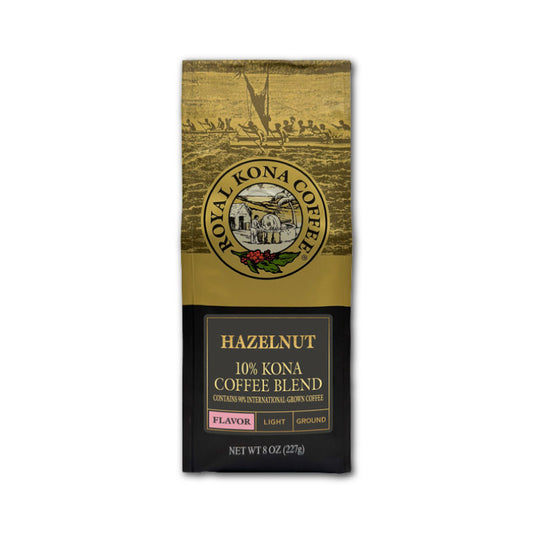 オリエントコマースロイヤルコナヘーゼルナッツコーヒー豆8oz227g豆挽き済