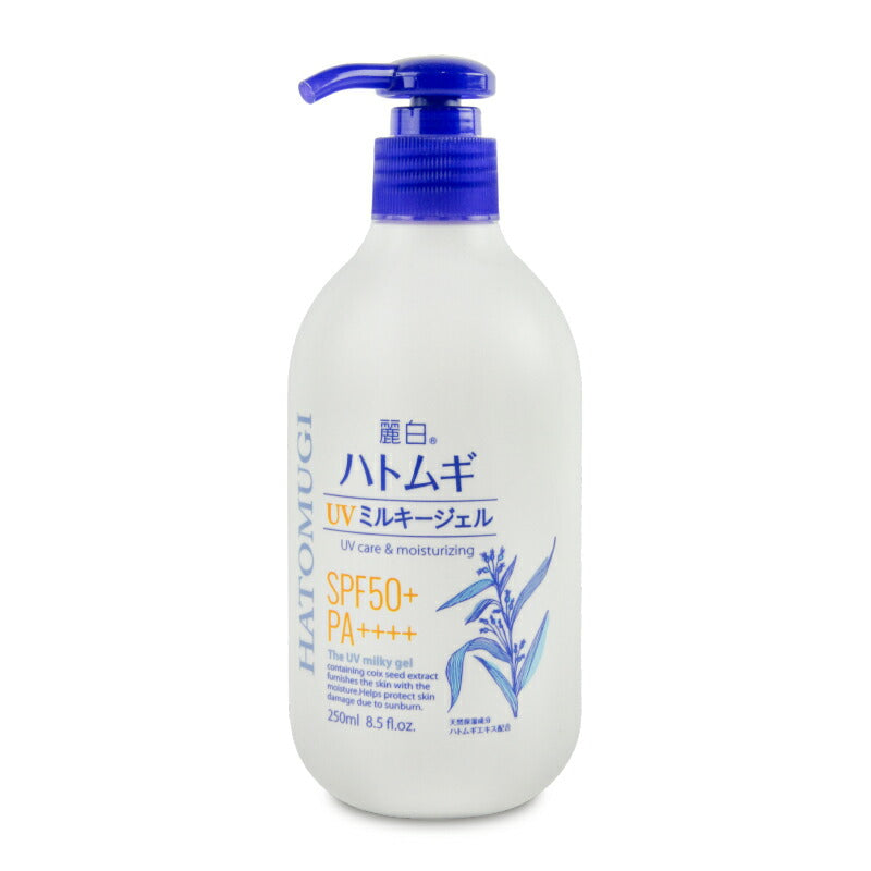 熊野油脂 麗白 ハトムギ UVジェル SPF50＋ポンプタイプ250ml
