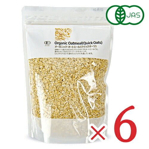 【楽天スーパーSALE限定!最大2000円OFFクーポン配布】《送料無料》ナチュラルキッチンオーガニックオートミールクイックオーツ300g×6袋有機JAS