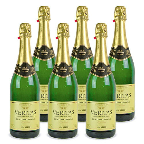 【マラソン限定!最大2000円OFFクーポン配布中】《送料無料》パナバックノンアルコールヴェリタススパークリングワイン750ml×6本白