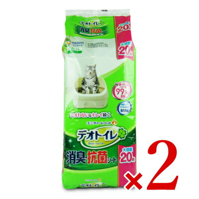 ユニ・チャームデオトイレシート猫用消臭抗菌20枚
