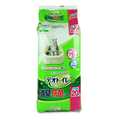 ユニ・チャームデオトイレシート猫用消臭抗菌20枚