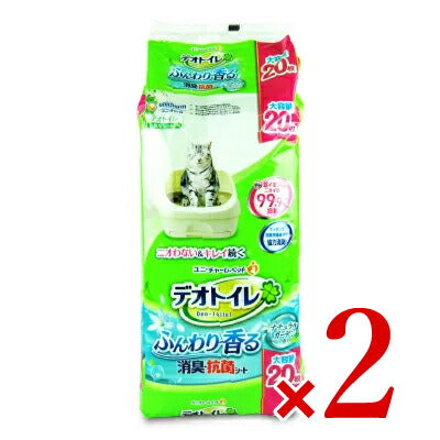 ユニ・チャームデオトイレ猫用シートふんわり香る消臭・抗菌シート20枚入