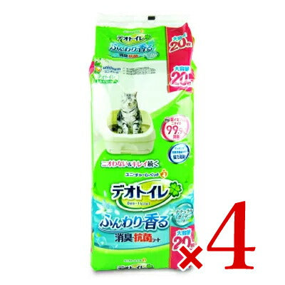 ユニ・チャームデオトイレ猫用シートふんわり香る消臭・抗菌シート20枚入