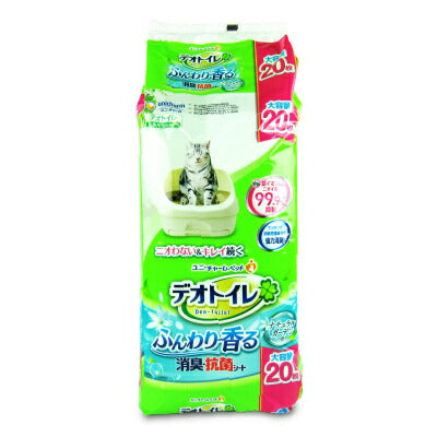 ユニ・チャームデオトイレ猫用シートふんわり香る消臭・抗菌シート20枚入