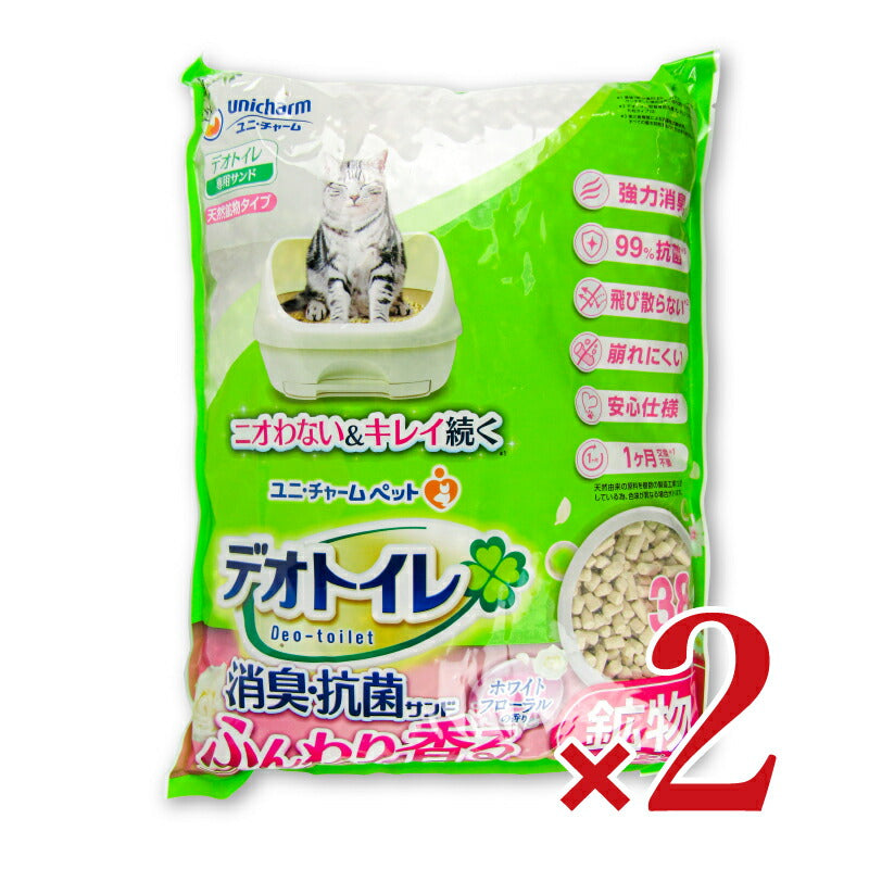 ユニ・チャームデオトイレサンドホワイトフローラルの香り3.8L