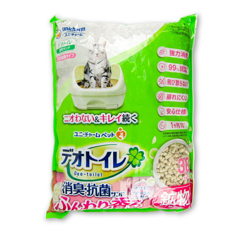 ユニ・チャームデオトイレサンドホワイトフローラルの香り3.8L