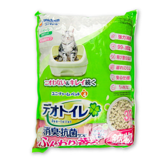 ユニ・チャームデオトイレサンドホワイトフローラルの香り3.8L