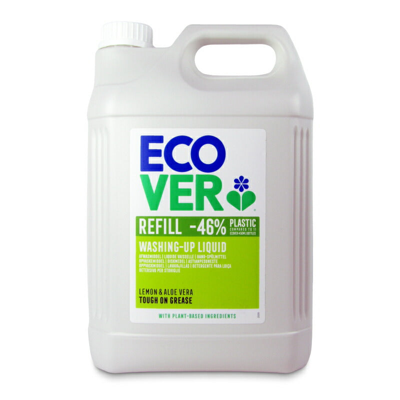 【マラソン限定!最大2000円OFFクーポン配布中!】《送料無料》エコベール食器用洗剤レモン大容量5000ml