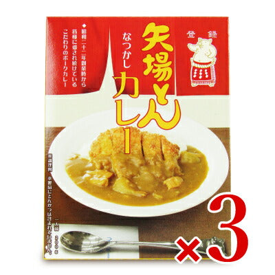 【マラソン限定!最大2,000円OFFクーポン配布中】矢場とんなつかしカレーレトルト200g
