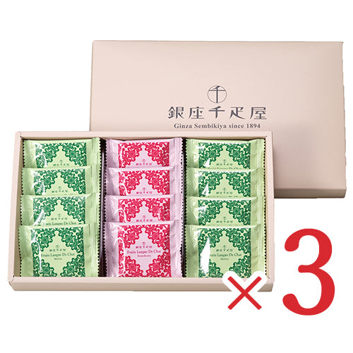 【食フェス限定クーポンプレゼント中!】《送料無料》銀座千疋屋銀座フルーツラング12個×3箱セットラングドシャ