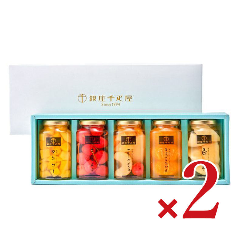 銀座千疋屋銀座フルーツコンポート155g×2本セット