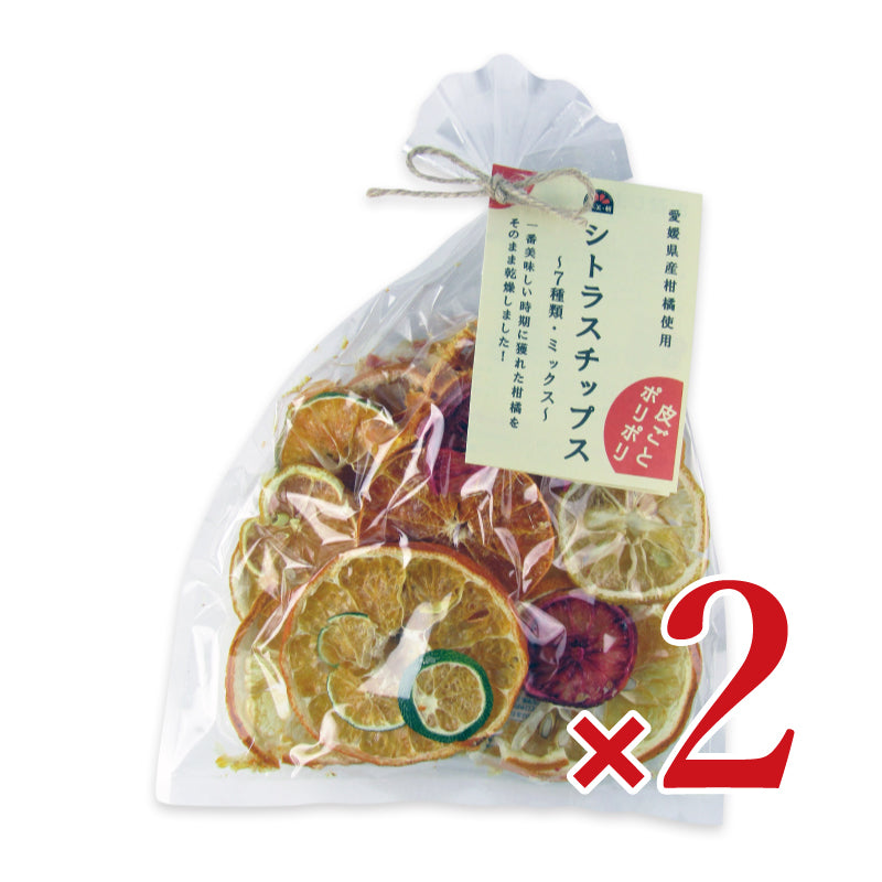 【月初め34時間限定!最大2200円クーポン配布中!】げんき本舗シトラスチップス50g×2袋
