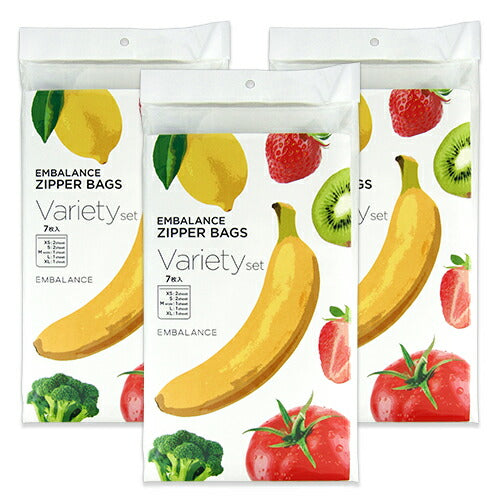《送料無料》エンバランスジッパーバッグバラエティセット7枚入×3袋T12182EMBALANCE