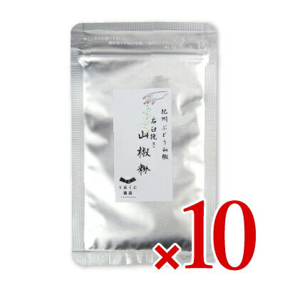 うおくに商店紀州ぶどう山椒石臼挽き山椒粉10g