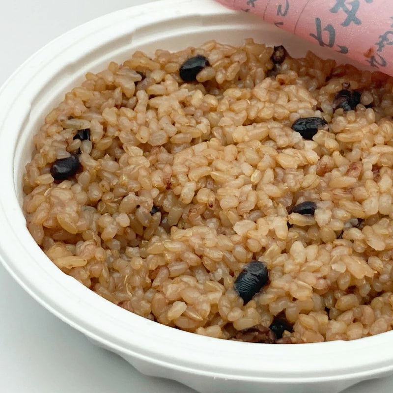 結わえる 寝かせ玄米ごはんパック 小豆ブレンド 160g×24個セット ケース販売