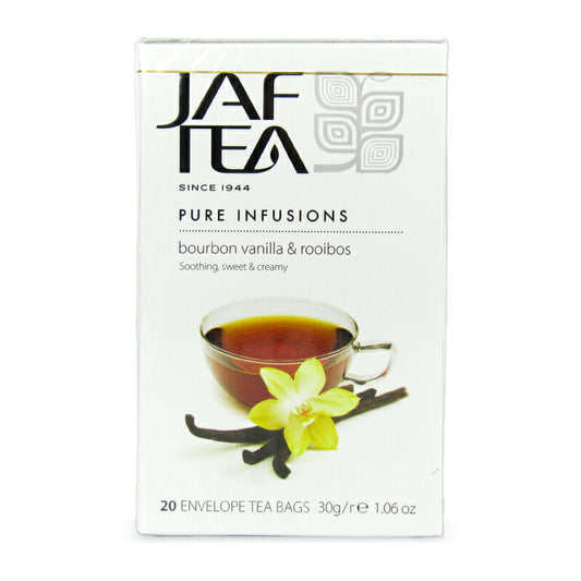 【食フェス期間限定クーポン配布中!!】JAFTEAバーボンバニラ&ルイボス紅茶ティーバッグ30g(1.5g×20袋入り)ノンカフェインセイロンファミリー