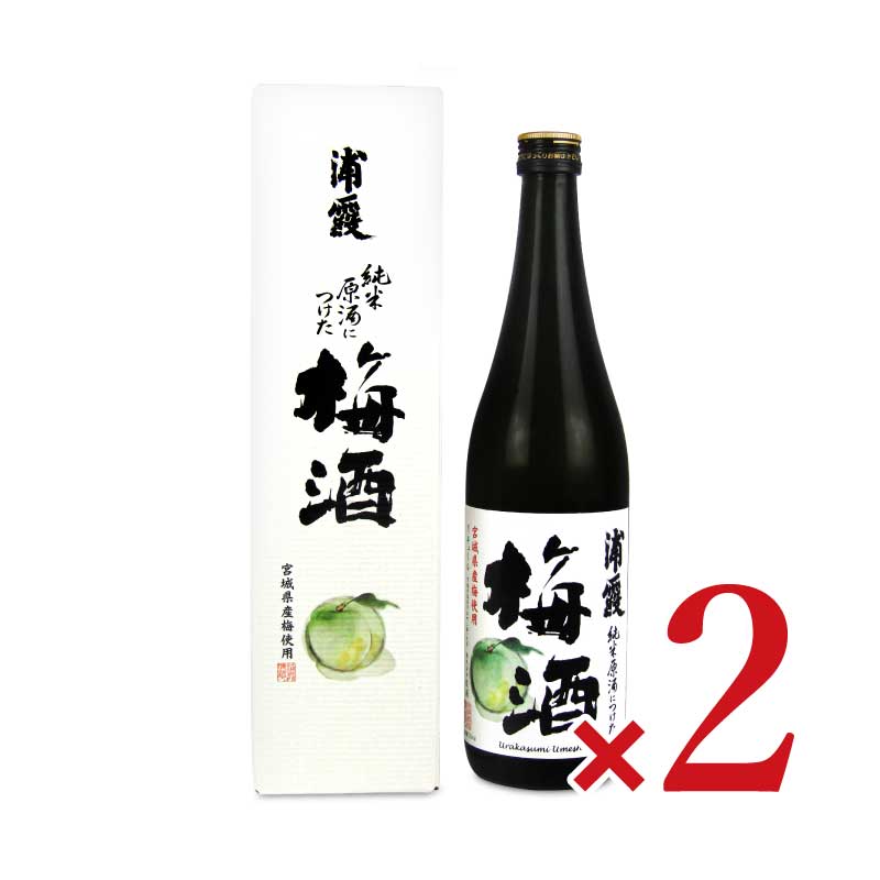 【マラソン限定!最大2000円OFFクーポン配布中】佐浦純米原酒につけた浦霞の梅酒720ml