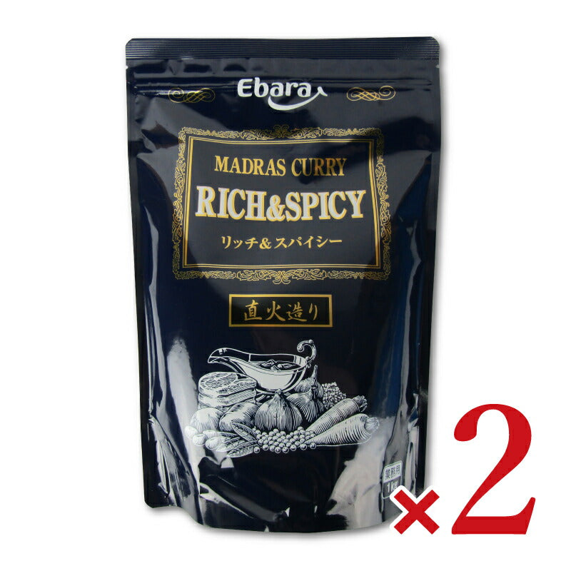 【マラソン限定!最大2000円OFFクーポン配布中!】《送料無料》エバラマドラスカレールウリッチ&スパイシー1kg×2袋