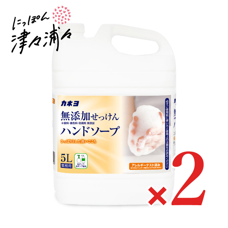 カネヨ石鹸 無添加せっけんハンドソープ 5L