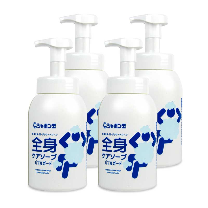 【スーパーSALE限定!最大2000円OFFクーポン配布中】シャボン玉石けん全身ケアソープバブルガード本体570ml