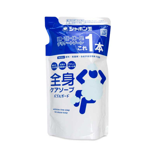 【スーパーSALE限定!最大2000円OFFクーポン配布中】シャボン玉石けん全身ケアソープバブルガード470ml