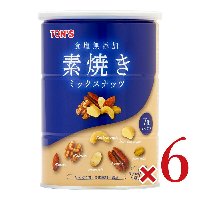 東洋ナッツ食品 トンTON'S 素焼きミックスナッツ缶 350g