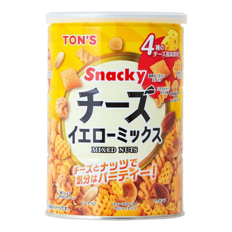 【ちーず】 東洋ナッツ食品 トンTON'S チーズイエローミックス缶 230g – にっぽん