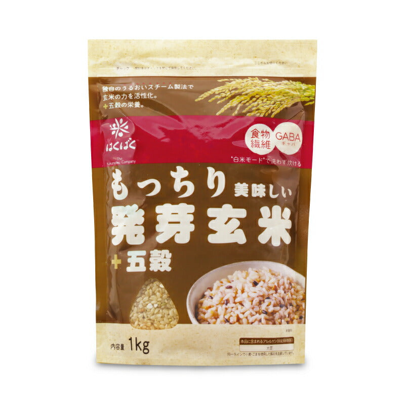 【マラソン限定!最大2000円OFFクーポン配布中!】はくばくもっちり美味しい発芽玄米+五穀1kg