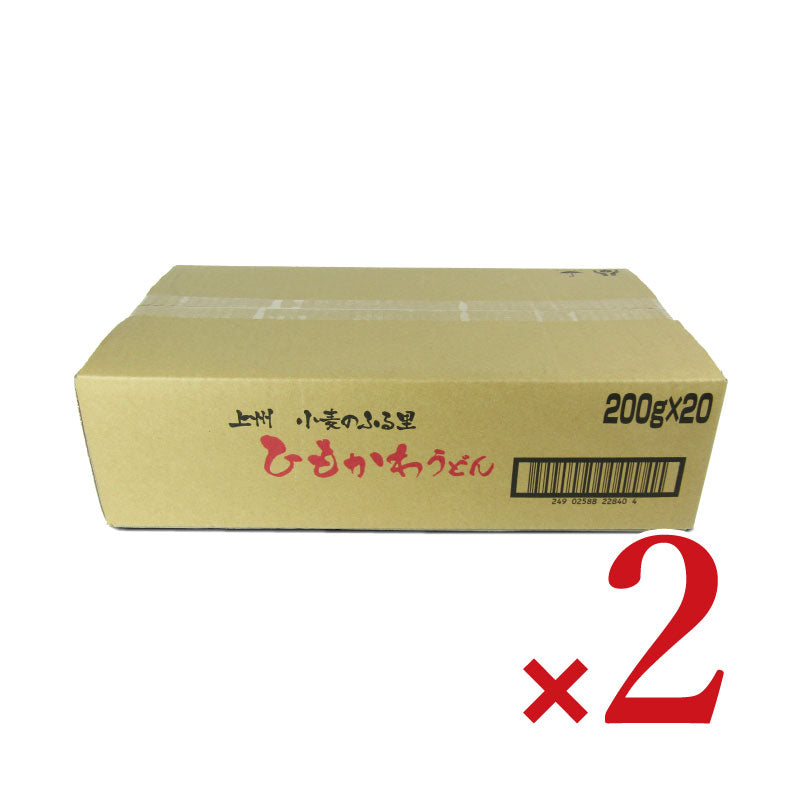 【マラソン限定!最大2000円OFFクーポン配布中!】《送料無料》星野物産ひもかわうどん200g×20個×2箱ケース販売