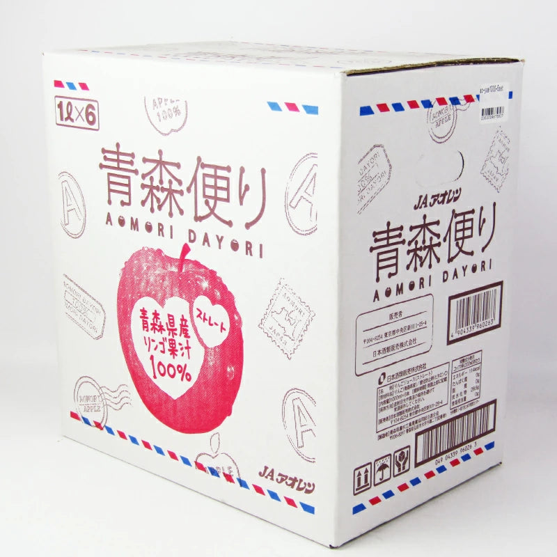 JAアオレン ヤエス 青森便り りんごジュース ストレート1000ml×6本セット ケース販売