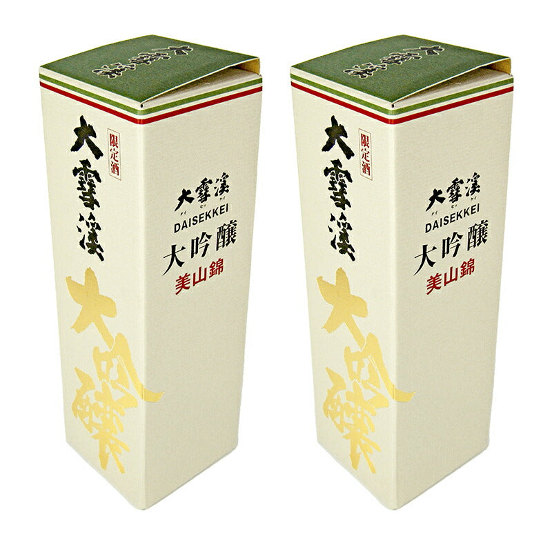 《送料無料》大雪溪酒造大雪渓大吟醸美山錦720ml×2箱やや辛口化粧箱入