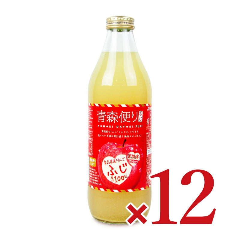 JAアオレン ヤエス 青森便り ふじ1000ml×6本セット ケース販売