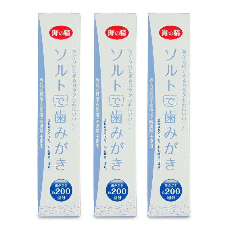 【月初め34時間限定!最大2160円OFFクーポンプレゼント!】海の精ソルトで歯みがき(ねりタイプ)60g