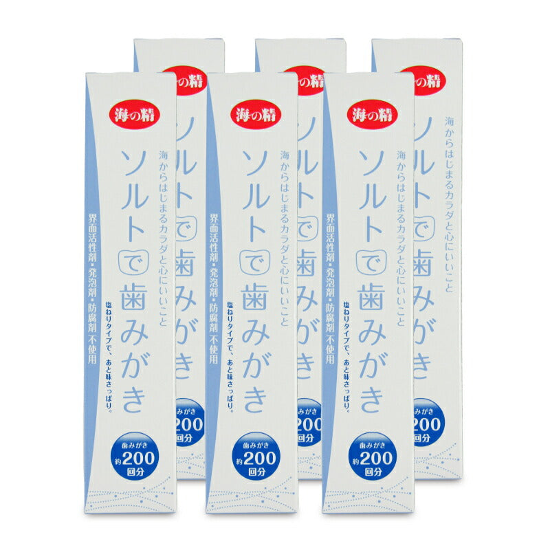 【月初め34時間限定!最大2160円OFFクーポンプレゼント!】海の精ソルトで歯みがき(ねりタイプ)60g