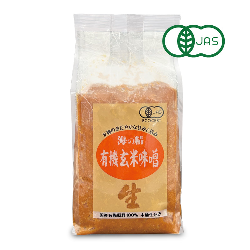 海の精 国産有機 玄米味噌 1kg