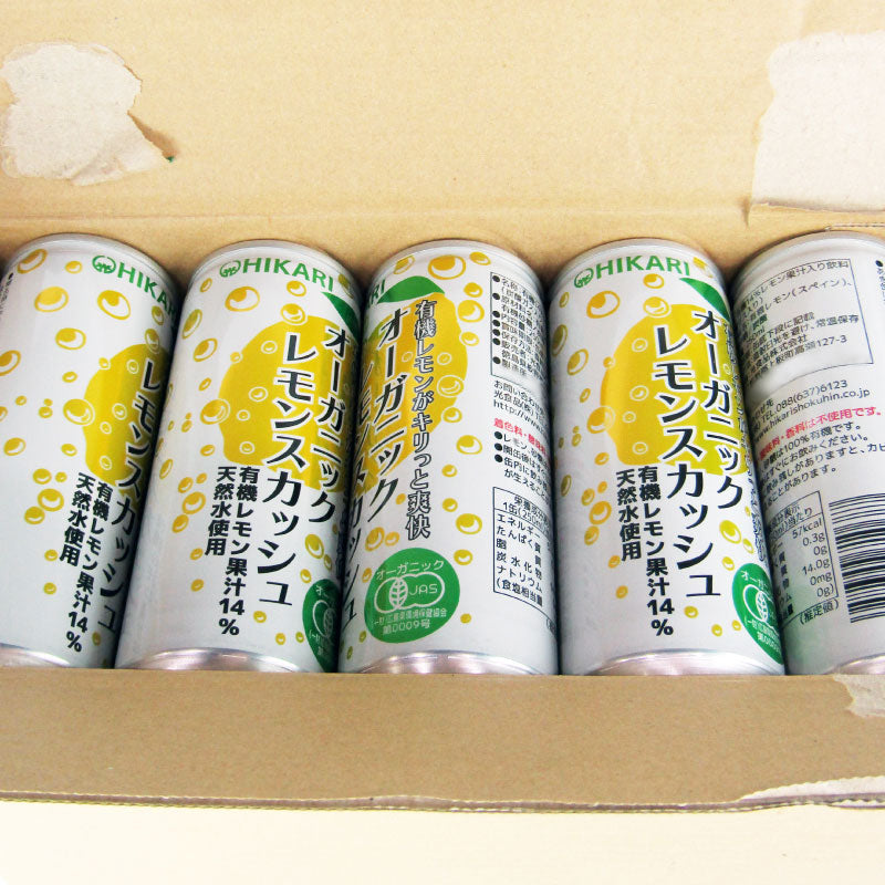 光食品 オーガニックレモンスカッシュ250ml ×30本 ケース販売 有機JAS