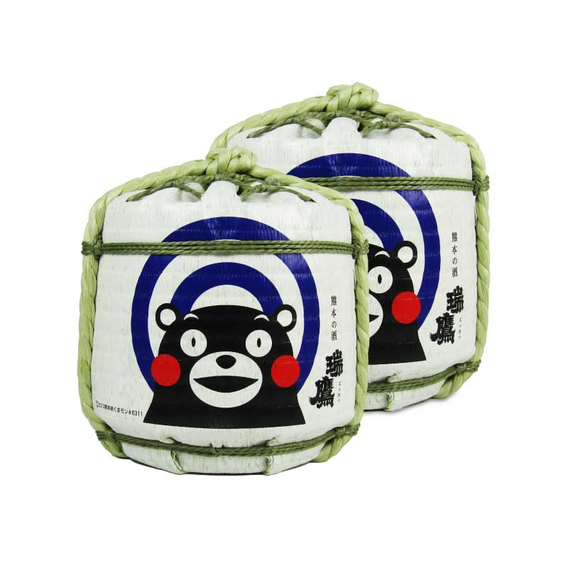 【スーパーSALE限定!最大2000円OFFクーポン配布中】瑞鷹くまもと菰樽(くまモン絵入)1.8L