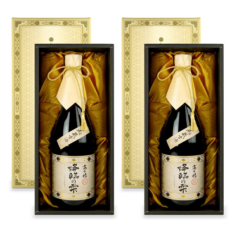 【ブラックフライデー限定!最大2,000円OFFクーポン配布中!】《送料無料》高千穂酒造降臨の雫黒麹全量仕込麦乙33度720ml×2箱本格焼酎