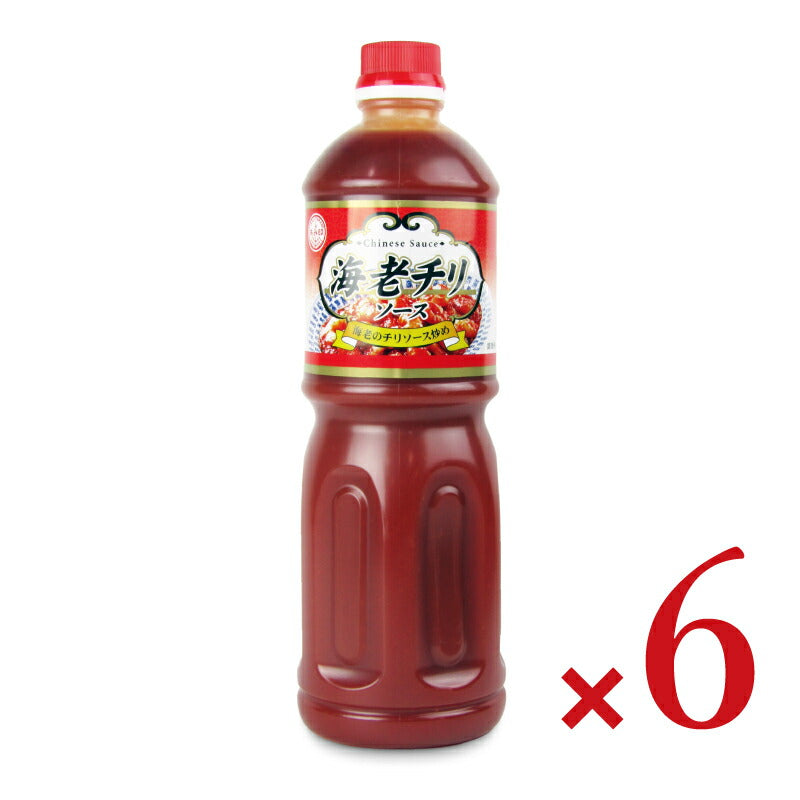 【マラソン限定!最大2000円OFFクーポン配布中!】《送料無料》あみ印海老チリソース1L×6本