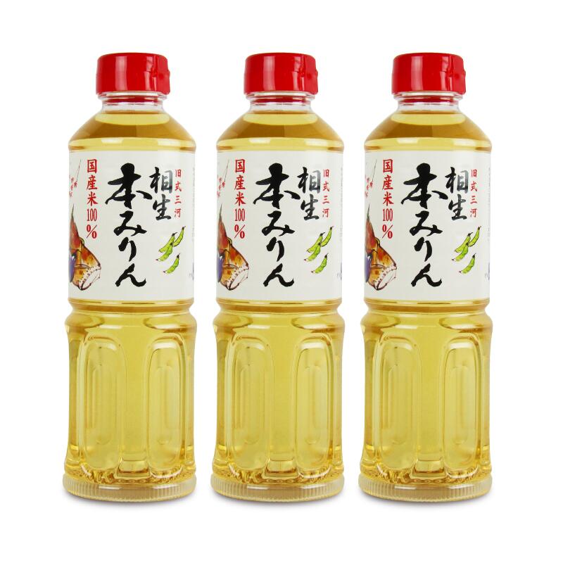 旧式三河相生本みりん500ml×3本ペット