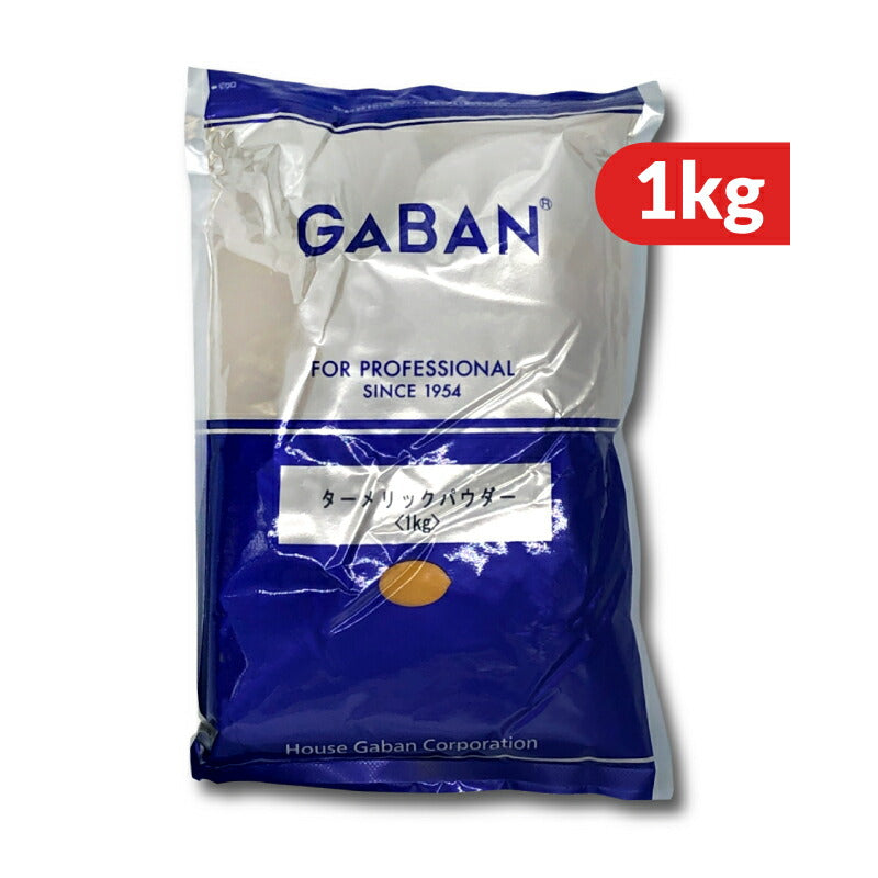 【マラソン限定!最大2,000円OFFクーポン配布中!】GABANギャバンターメリックパウダー1kg袋スパイスウコン