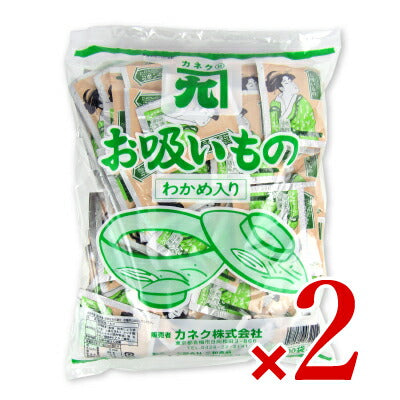 【マラソン限定!最大2000円OFFクーポン配布中】カネクお吸い物(わかめ)100食