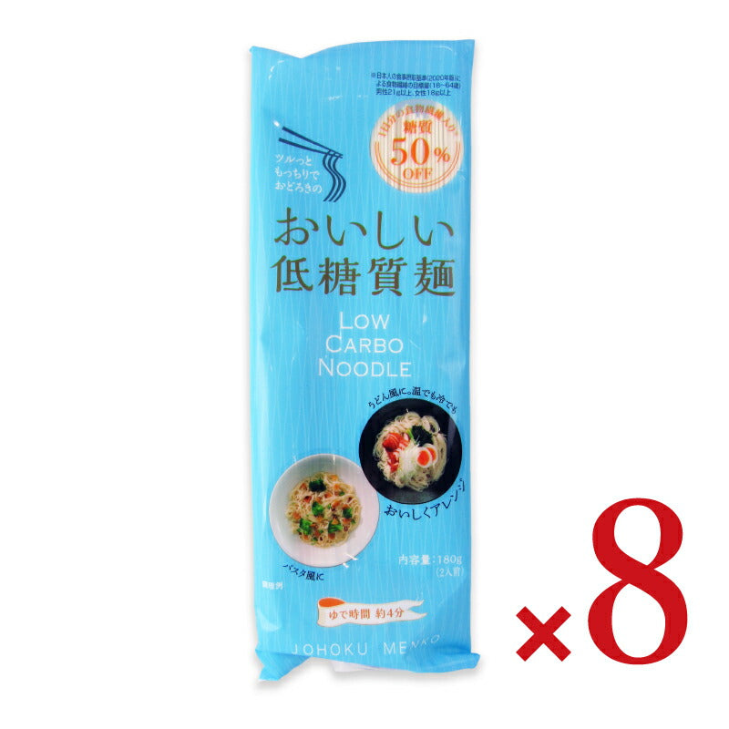 城北麺工低糖質麺LowCarbo180g×8袋