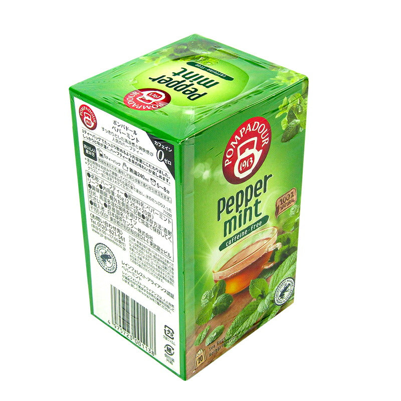 ポンパドール ペパーミント ハーブティー ティーバッグ 1箱20包入り 日本緑茶センター