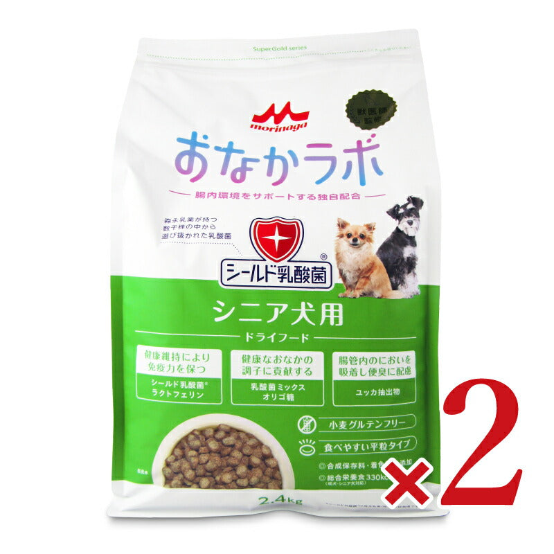 【三が日限定!!最大2500円OFFクーポン配布中】《送料無料》森乳サンワールドスーパーゴールドおなかラボシニア犬用2.4g×2個