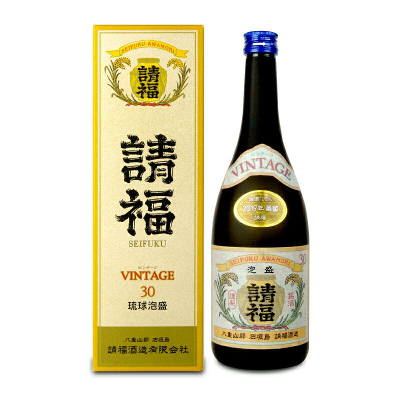【マラソン限定!最大2000円OFFクーポン配布中!】《送料無料》請福酒造請福ビンテージ泡盛30度720ml3年古酒
