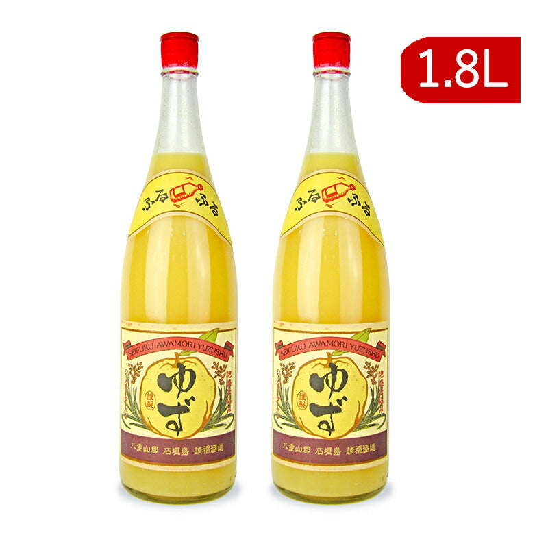 《送料無料》請福酒造柚子シークヮーサーリキュール1.8L×2本
