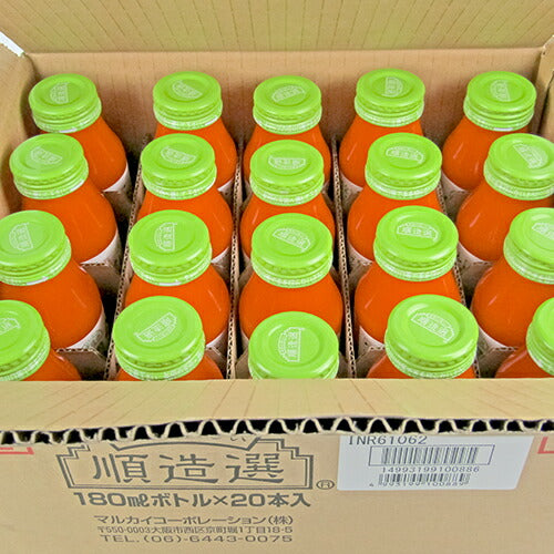 マルカイ 順造選 人参リンゴ ミックスジュース 180ml×20本 ケース販売 果汁100% 砂糖不使用 食塩不使用
