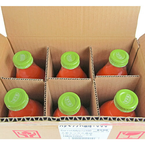 マルカイ 順造選 人参リンゴ ミックスジュース 1000ml×6本 ケース販売 果汁100% 砂糖不使用 食塩不使用